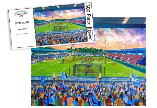 Spotland Stadium Fine Art Jigsaw Puzzle - Rochdale Football Club Spotland Stadium Fine Art Jigsaw Puzzle - Rochdale Football Club