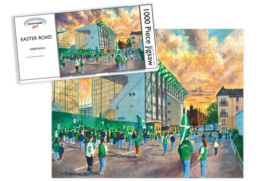 Easter Road Stadium Fine Art 'Going to the Match' Fine Art Jigsaw Puzzle - Hibernian FC Easter Road Stadium Fine Art 'Going to the Match' Fine Art Jigsaw Puzzle - Hibernian FC