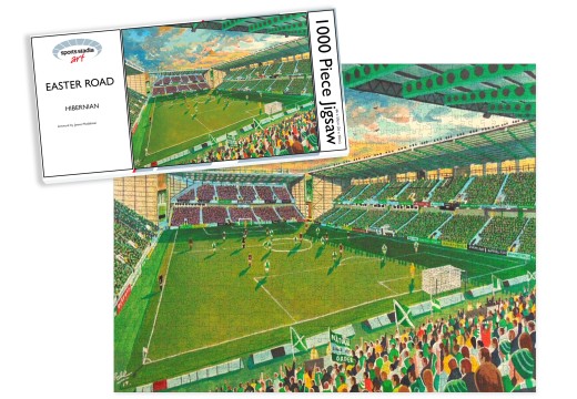 Easter Road Stadium Fine Art Jigsaw Puzzle - Hibernian FC Easter Road Stadium Fine Art Jigsaw Puzzle - Hibernian FC