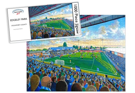 Edgeley Park Stadium Fine Art Jigsaw Puzzle - Stockport County FC Edgeley Park Stadium Fine Art Jigsaw Puzzle - Stockport County FC