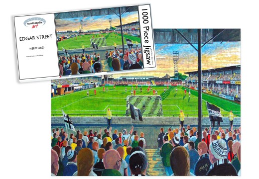 Edgar Street Stadium Fine Art Jigsaw Puzzle - Hereford United FC Edgar Street Stadium Fine Art Jigsaw Puzzle - Hereford United FC