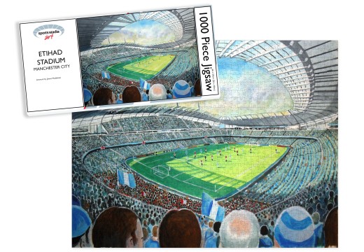 Etihad Stadium Fine Art Jigsaw Puzzle - Manchester City FC Etihad Stadium Fine Art Jigsaw Puzzle - Manchester City FC
