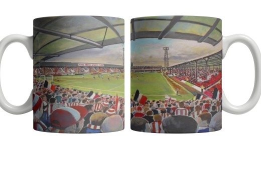 Griffin Park Stadium Fine Art Ceramic Mug - Brentford FC Griffin Park Stadium Fine Art Ceramic Mug - Brentford FC